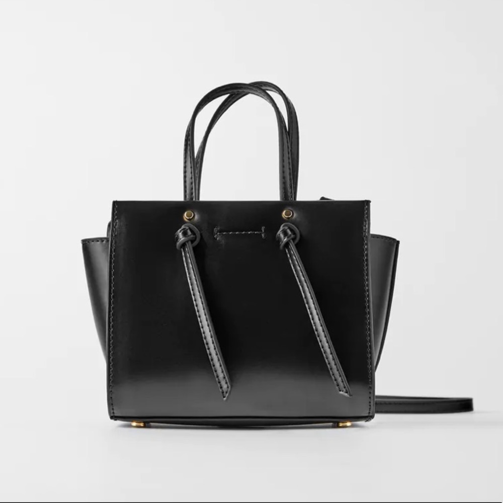 Zara Knotted Mini City Bag